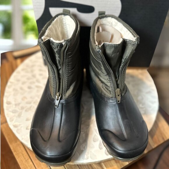 BOGS Classic Casual Winter Zip Women’s Waterproof Ankle Boot Olive/Black Size 9 - Picture 4 of 10